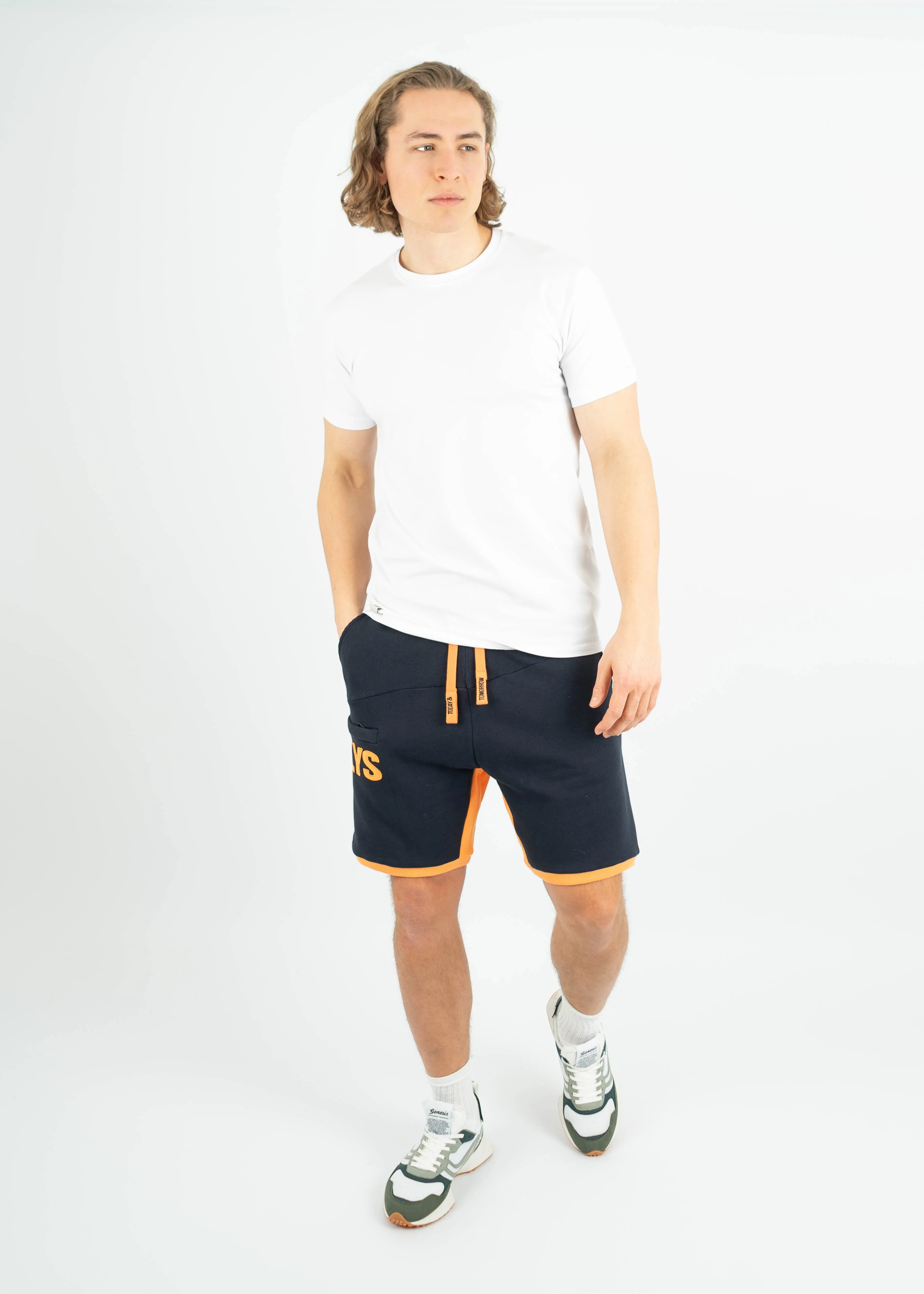 Short SUNDAG Navy/Tangerine