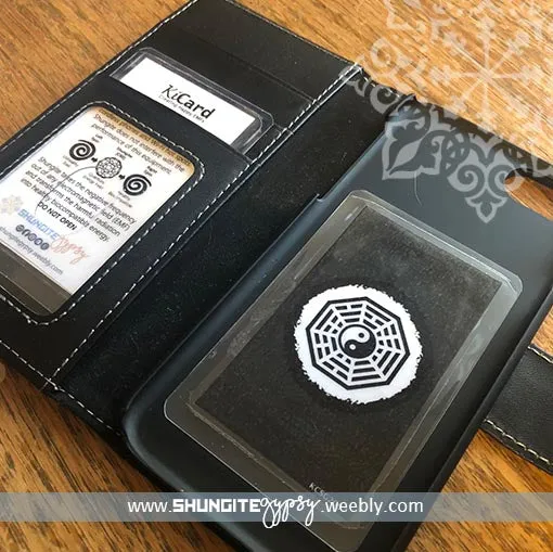 Shungite   CSilver Mobile Phone KiCard ~ EMF Protection ~ FENG SHUI