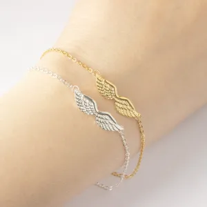 Stainless Steel Angel Wings Bracelets