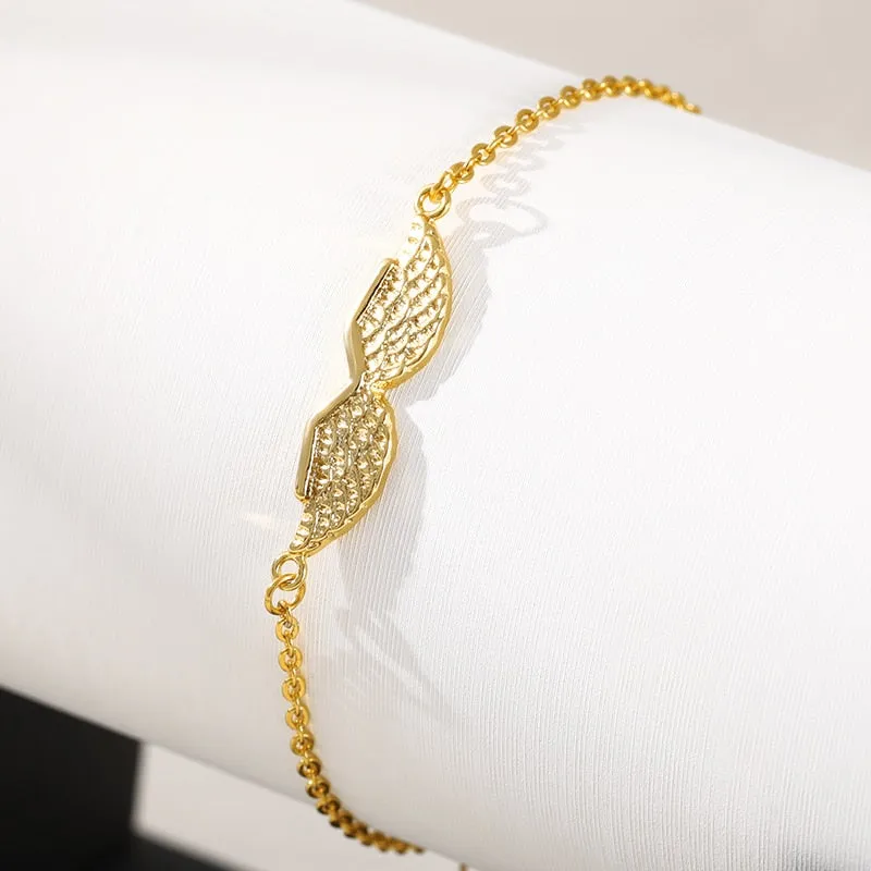 Stainless Steel Angel Wings Bracelets