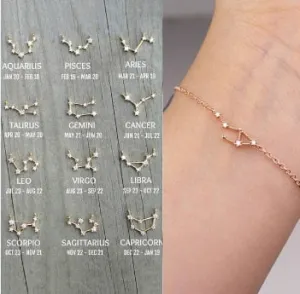 Star Zodiac Sign Bracelet