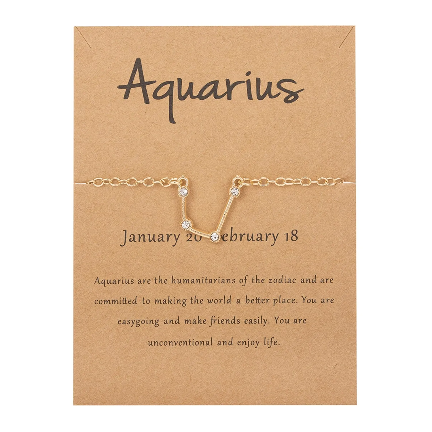 Star Zodiac Sign Bracelet