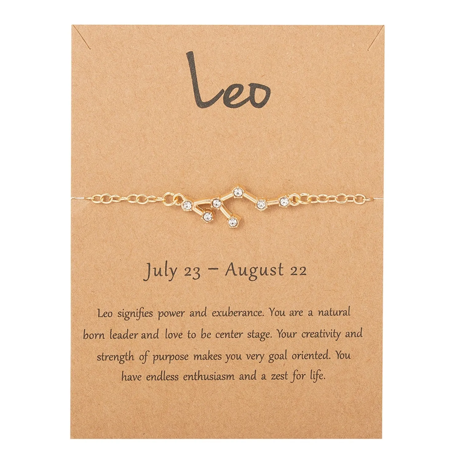 Star Zodiac Sign Bracelet