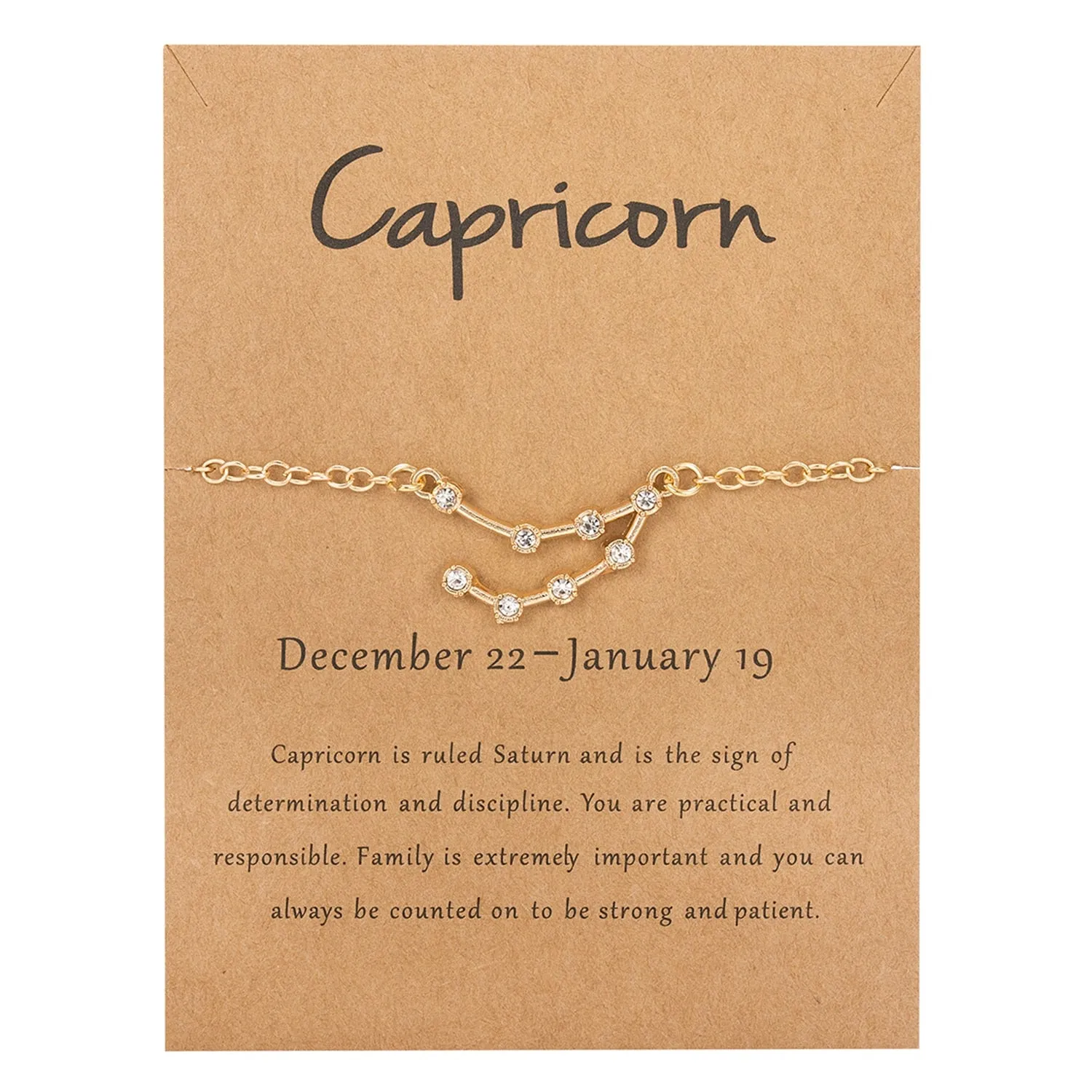 Star Zodiac Sign Bracelet