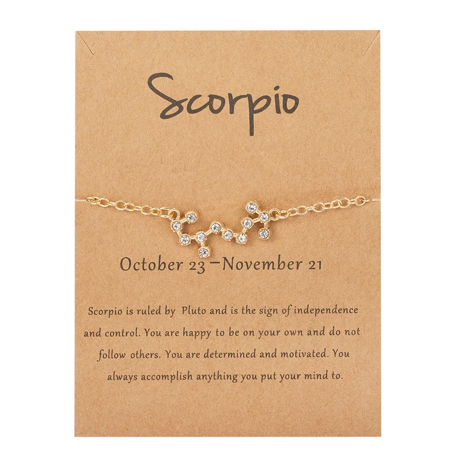Star Zodiac Sign Bracelet