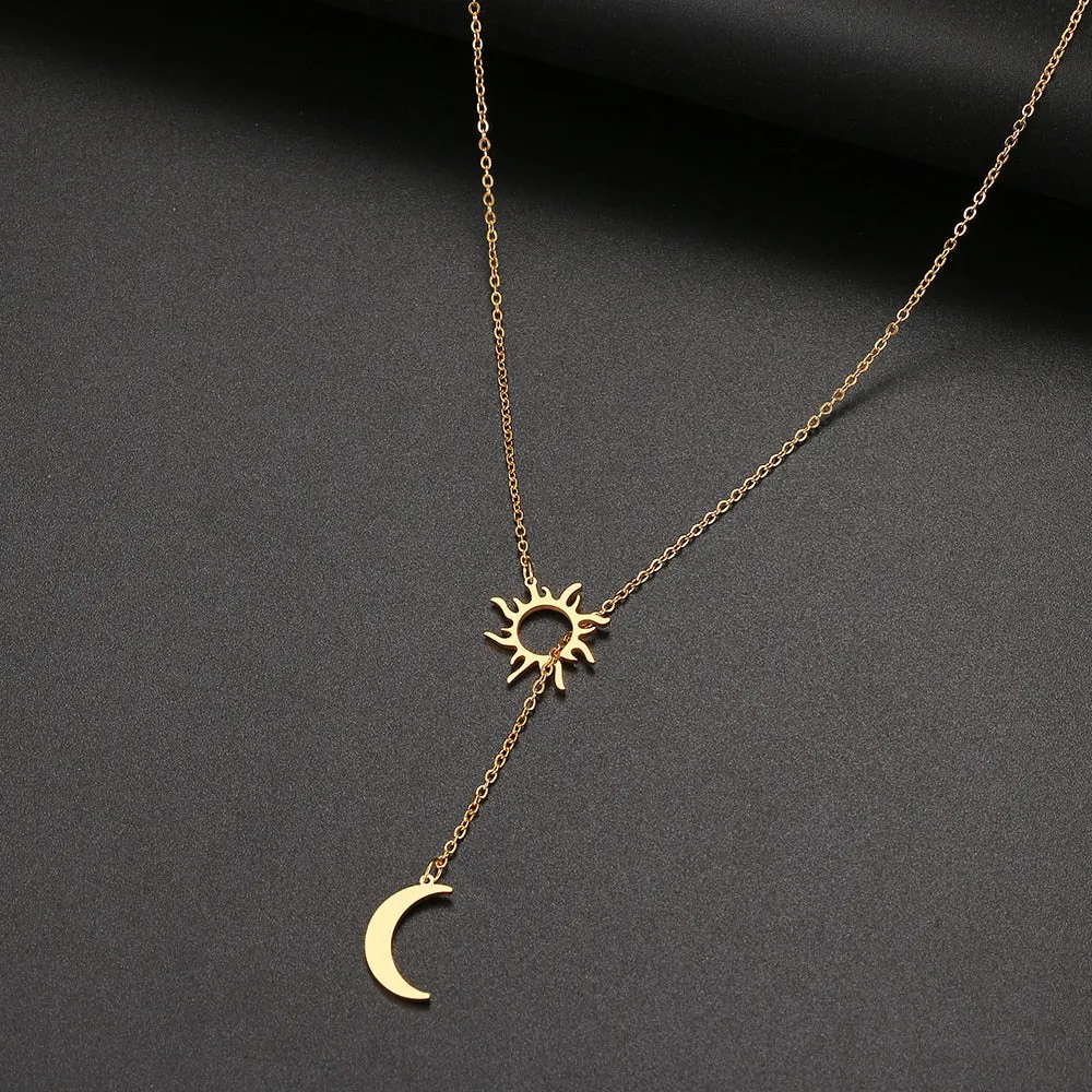 Sun Totem And Moon Necklace