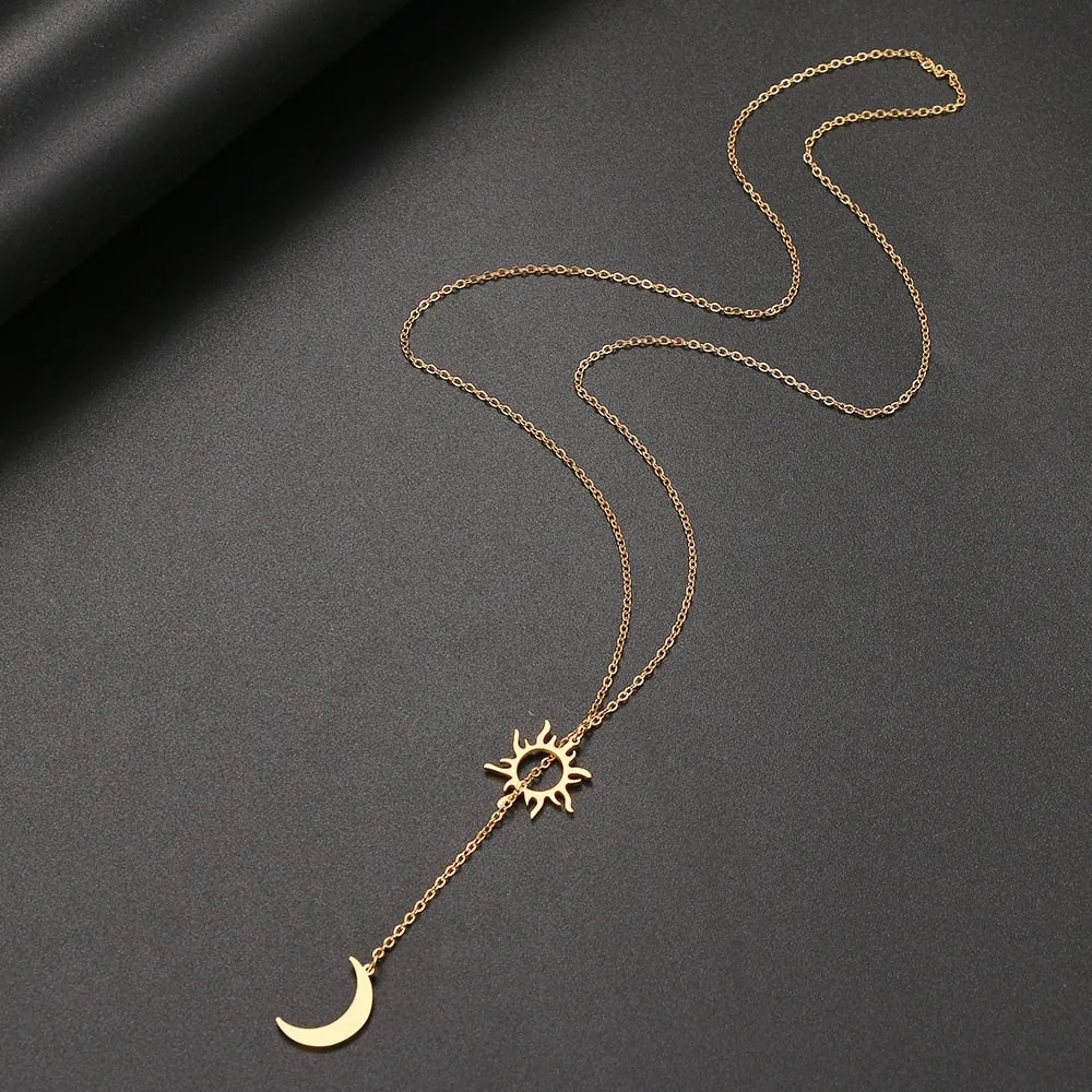 Sun Totem And Moon Necklace