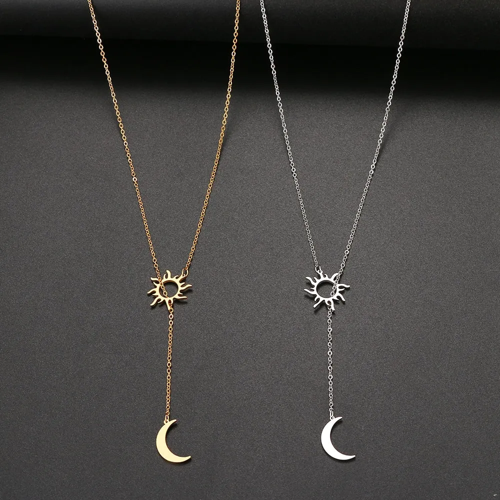 Sun Totem And Moon Necklace