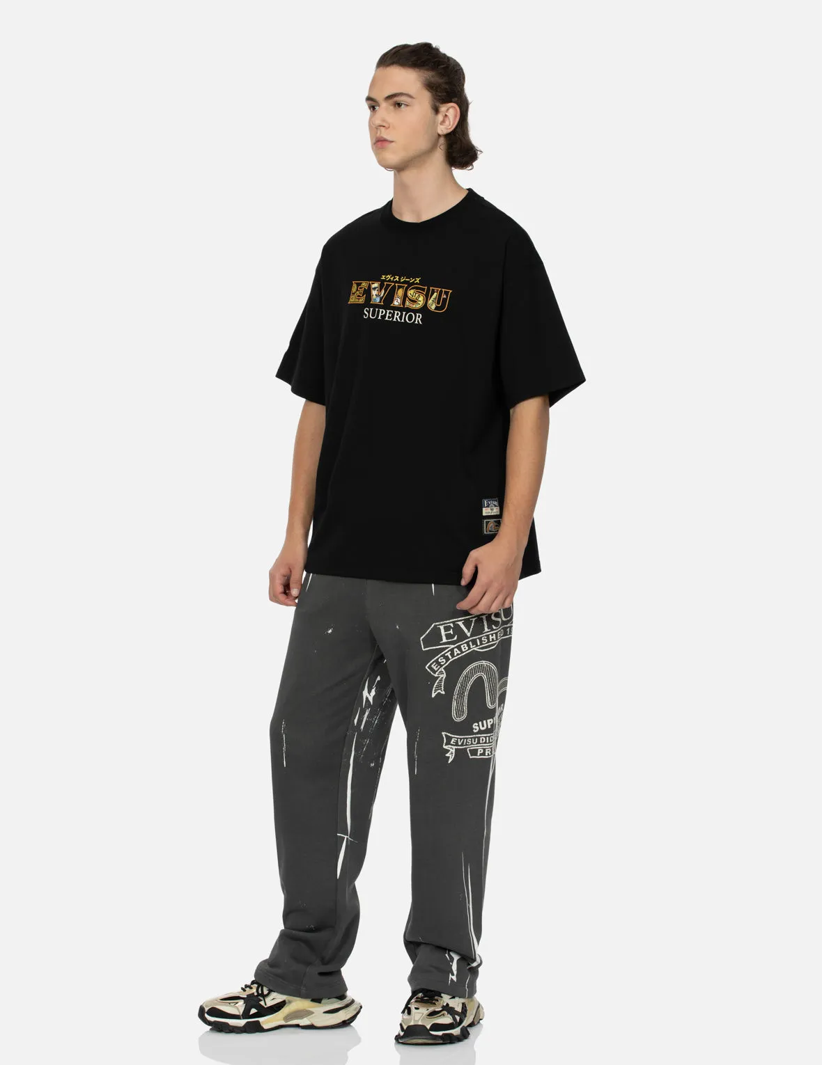 Tanuki Daicock Print Loose Fit T-Shirt