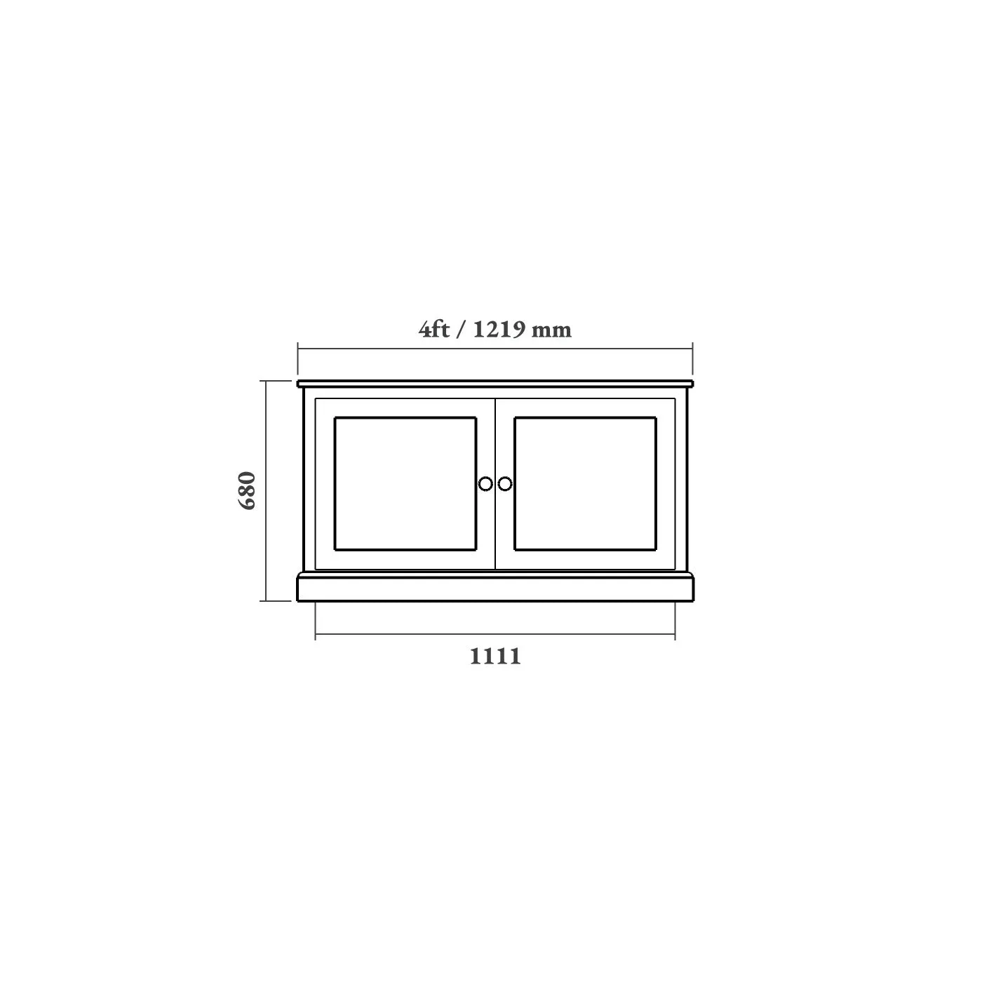 Traditional Shaker TV Cabinet