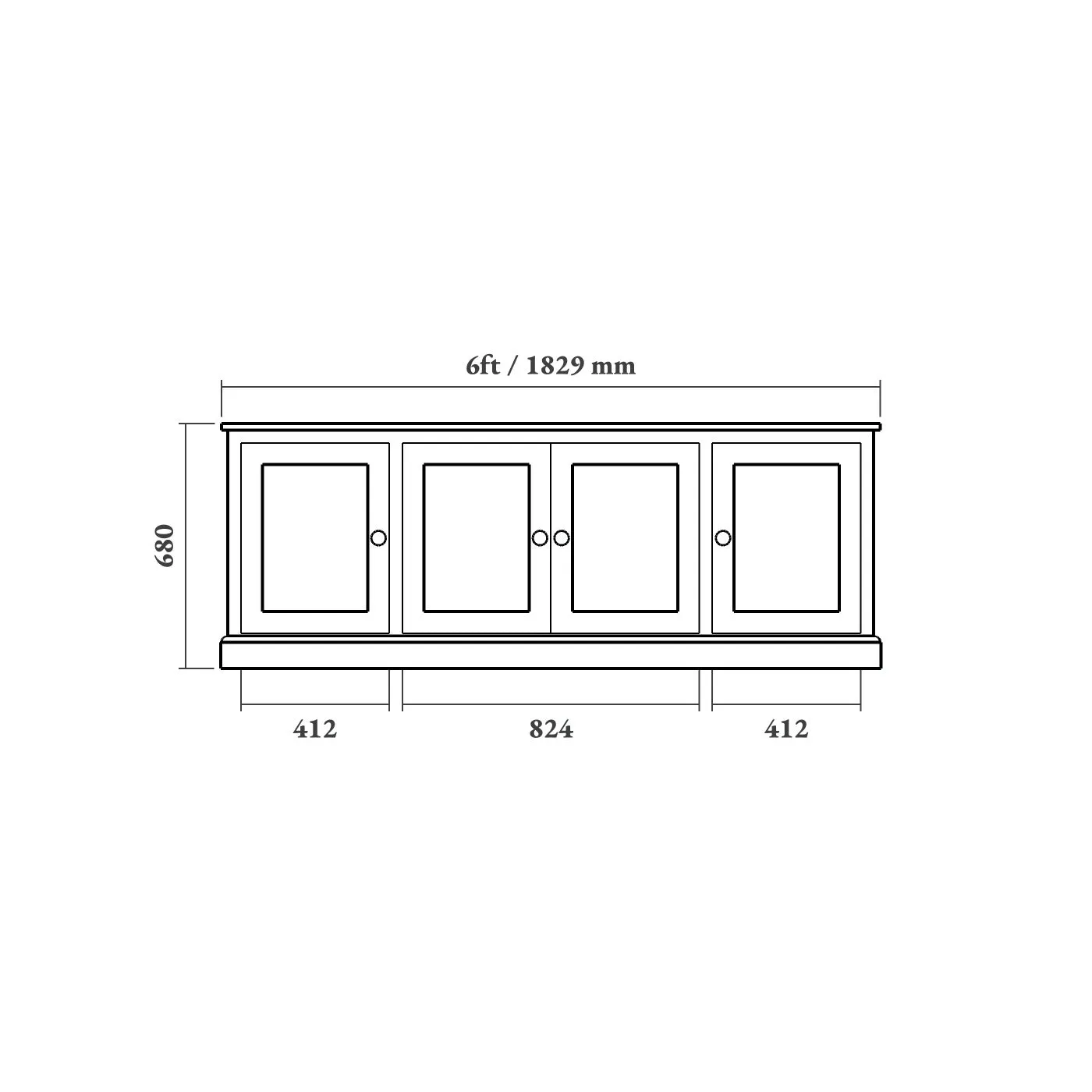 Traditional Shaker TV Cabinet
