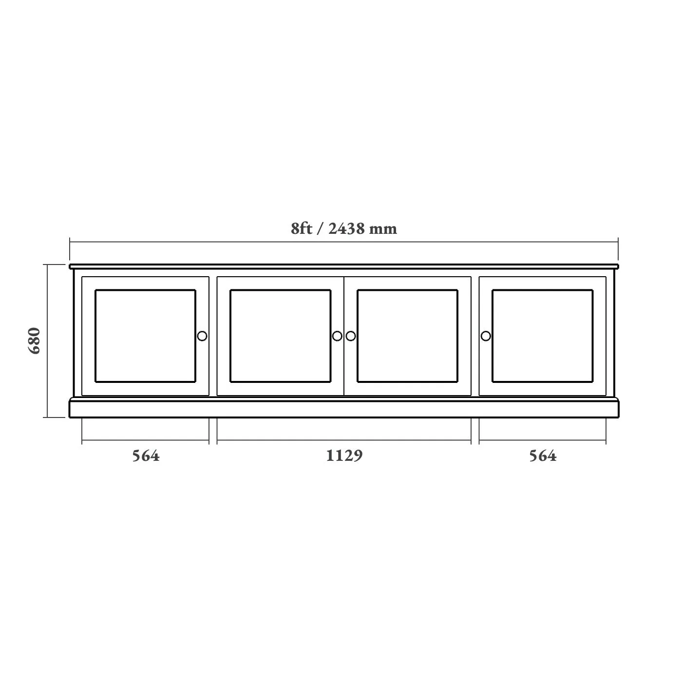 Traditional Shaker TV Cabinet