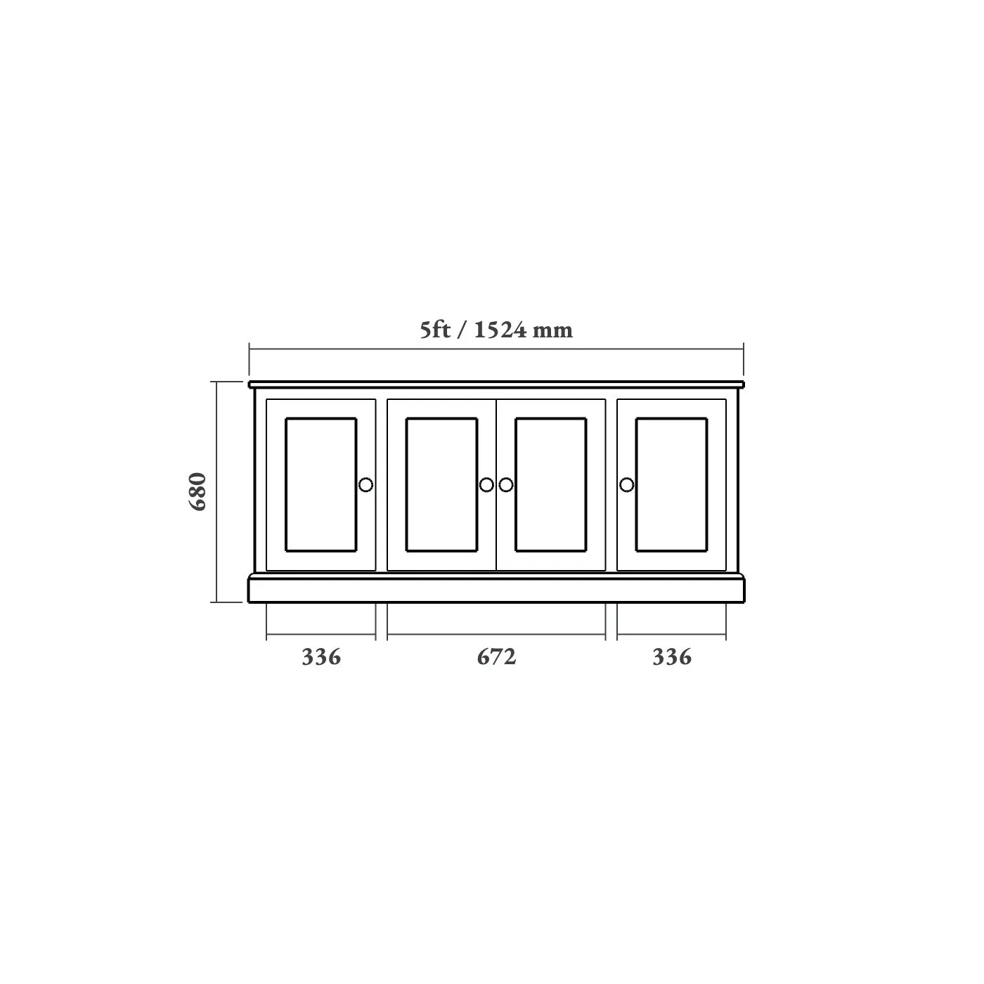 Traditional Shaker TV Cabinet