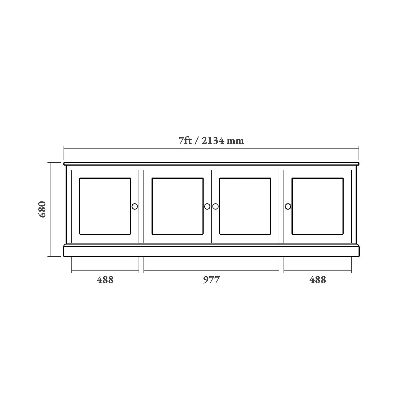 Traditional Shaker TV Cabinet