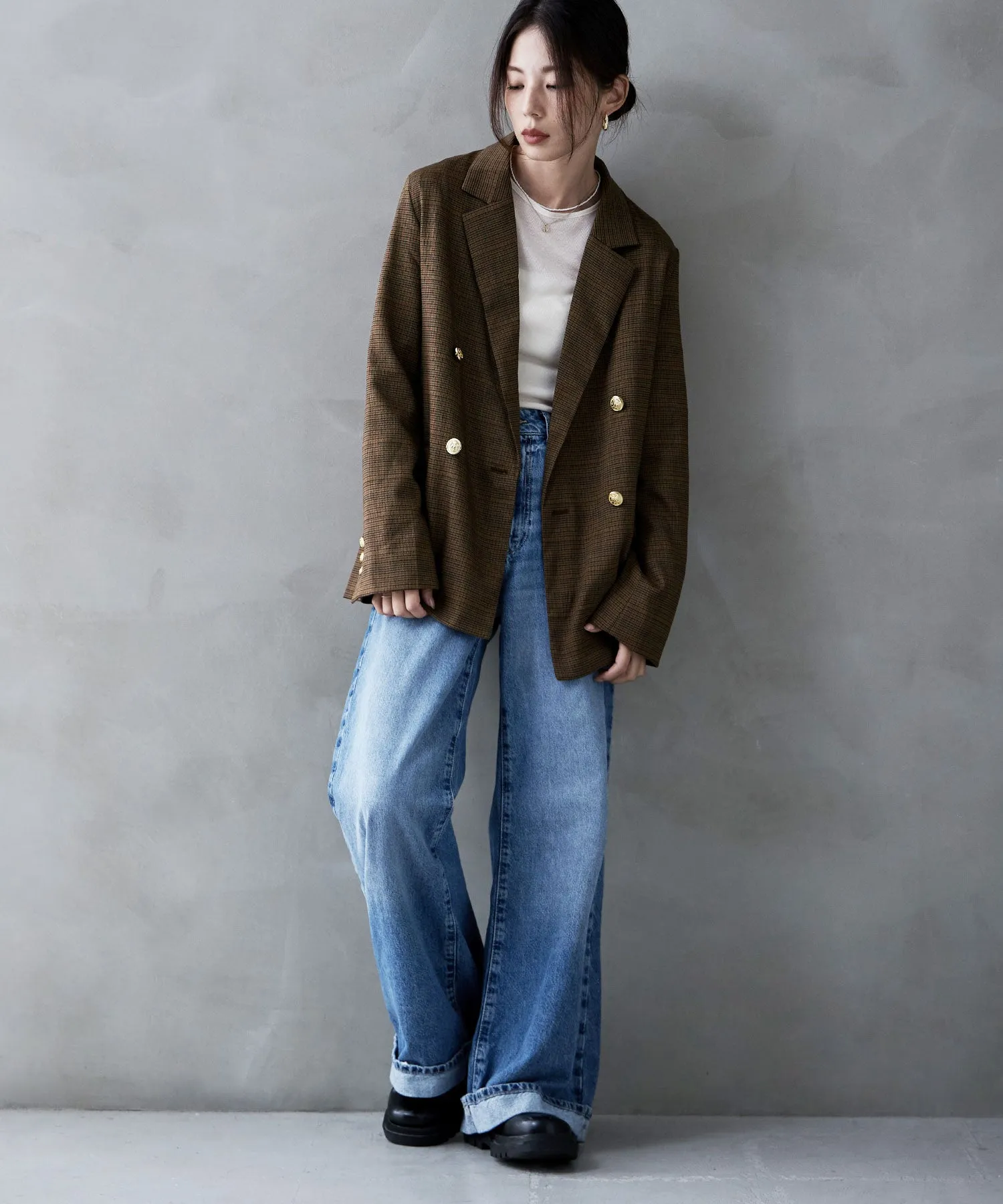 Traditional twill tailored jacket