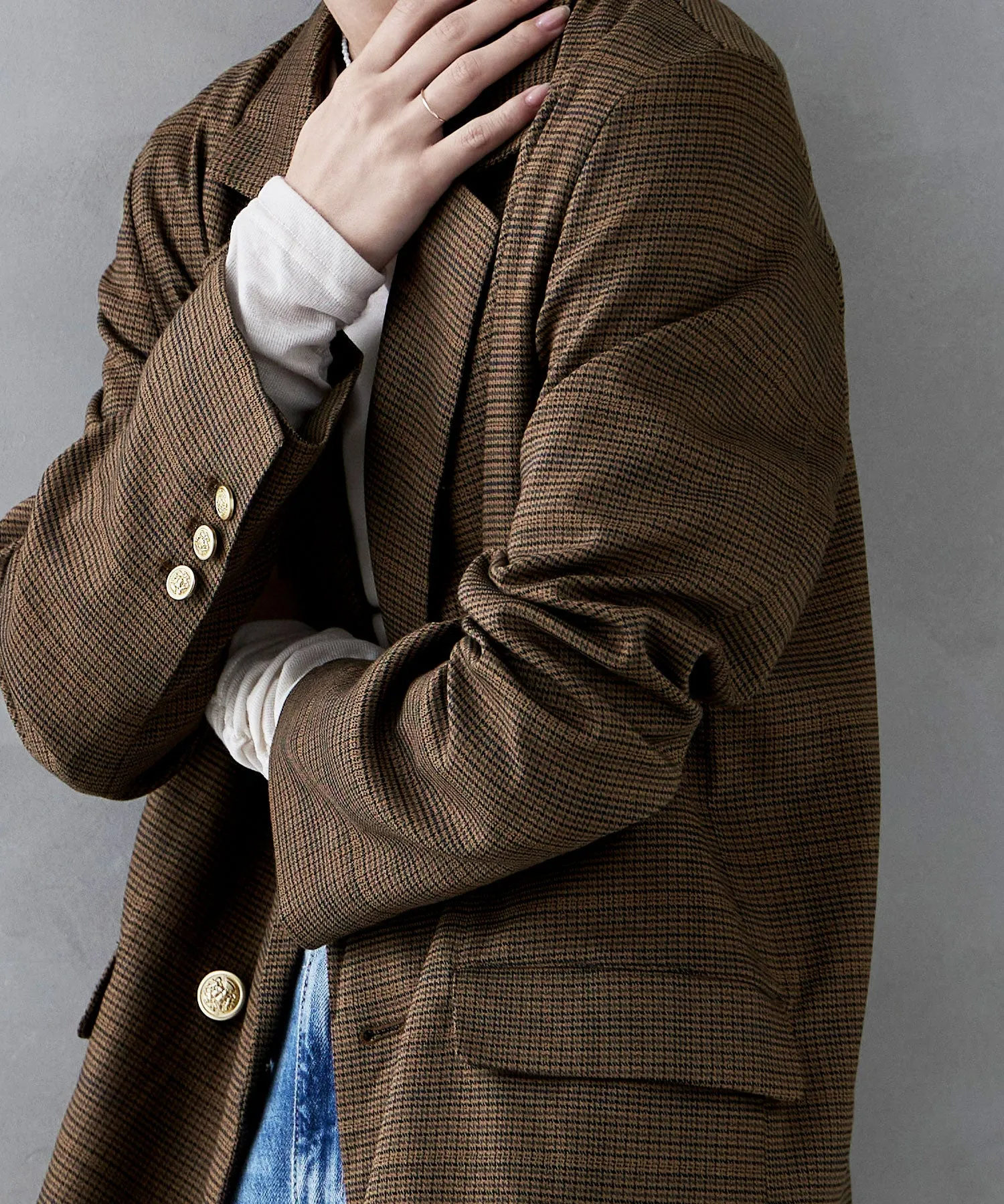 Traditional twill tailored jacket