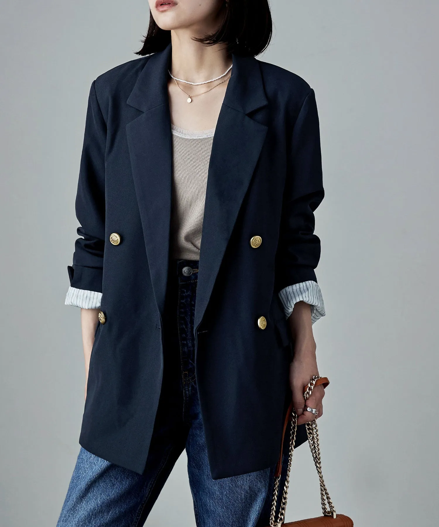 Traditional twill tailored jacket