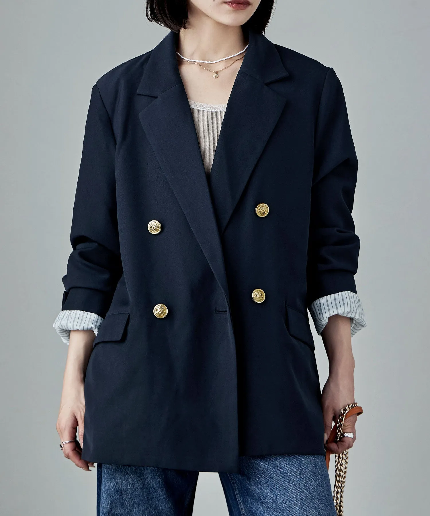 Traditional twill tailored jacket
