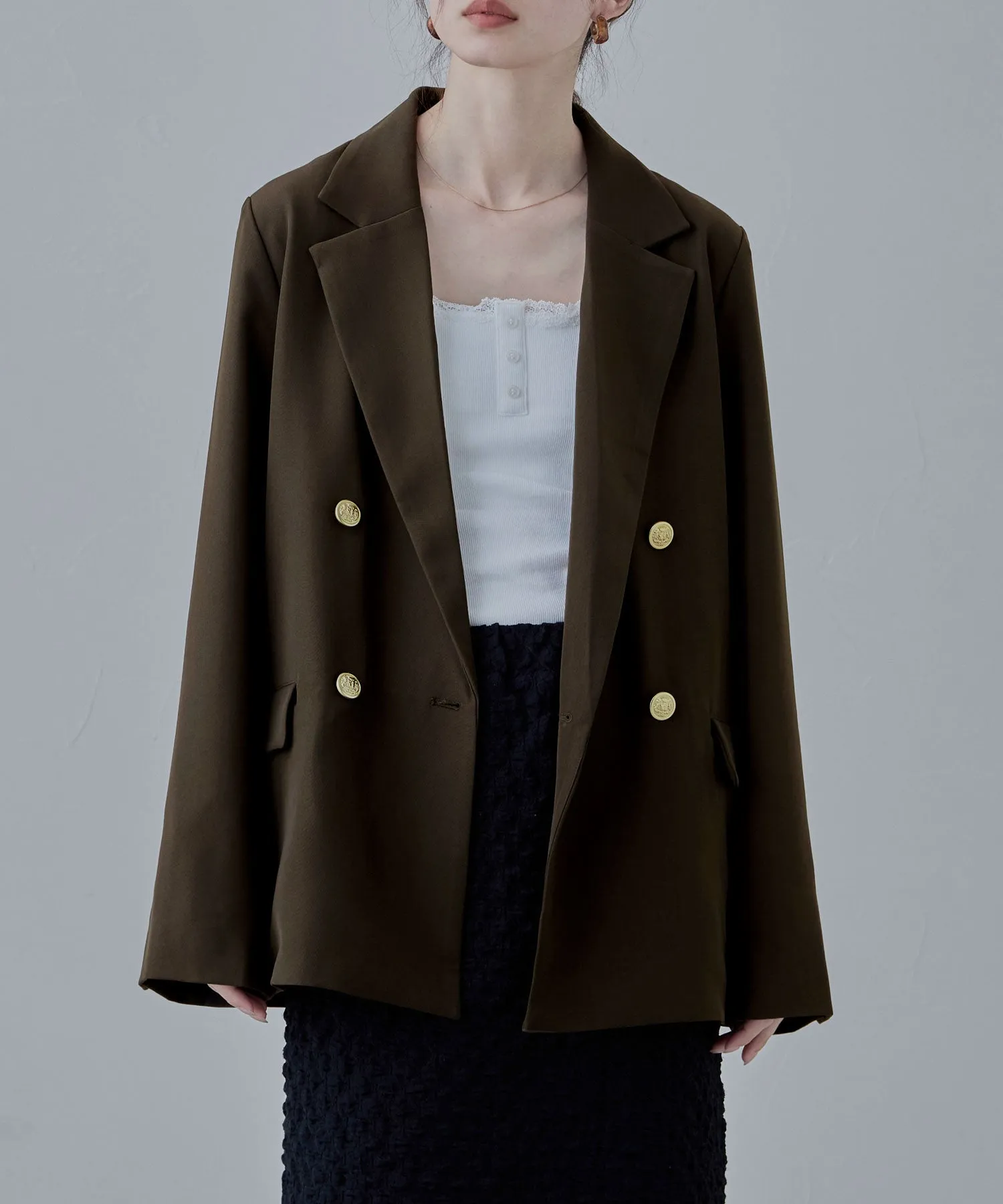Traditional twill tailored jacket