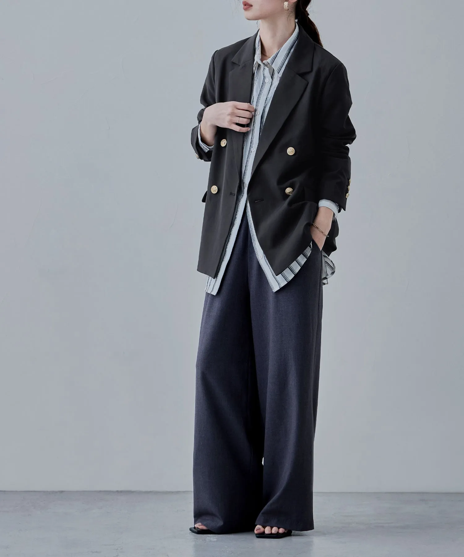 Traditional twill tailored jacket