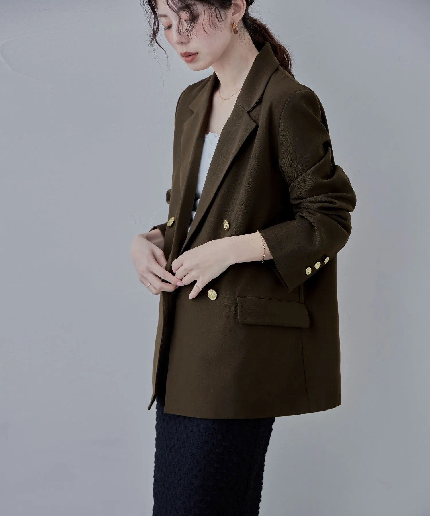 Traditional twill tailored jacket