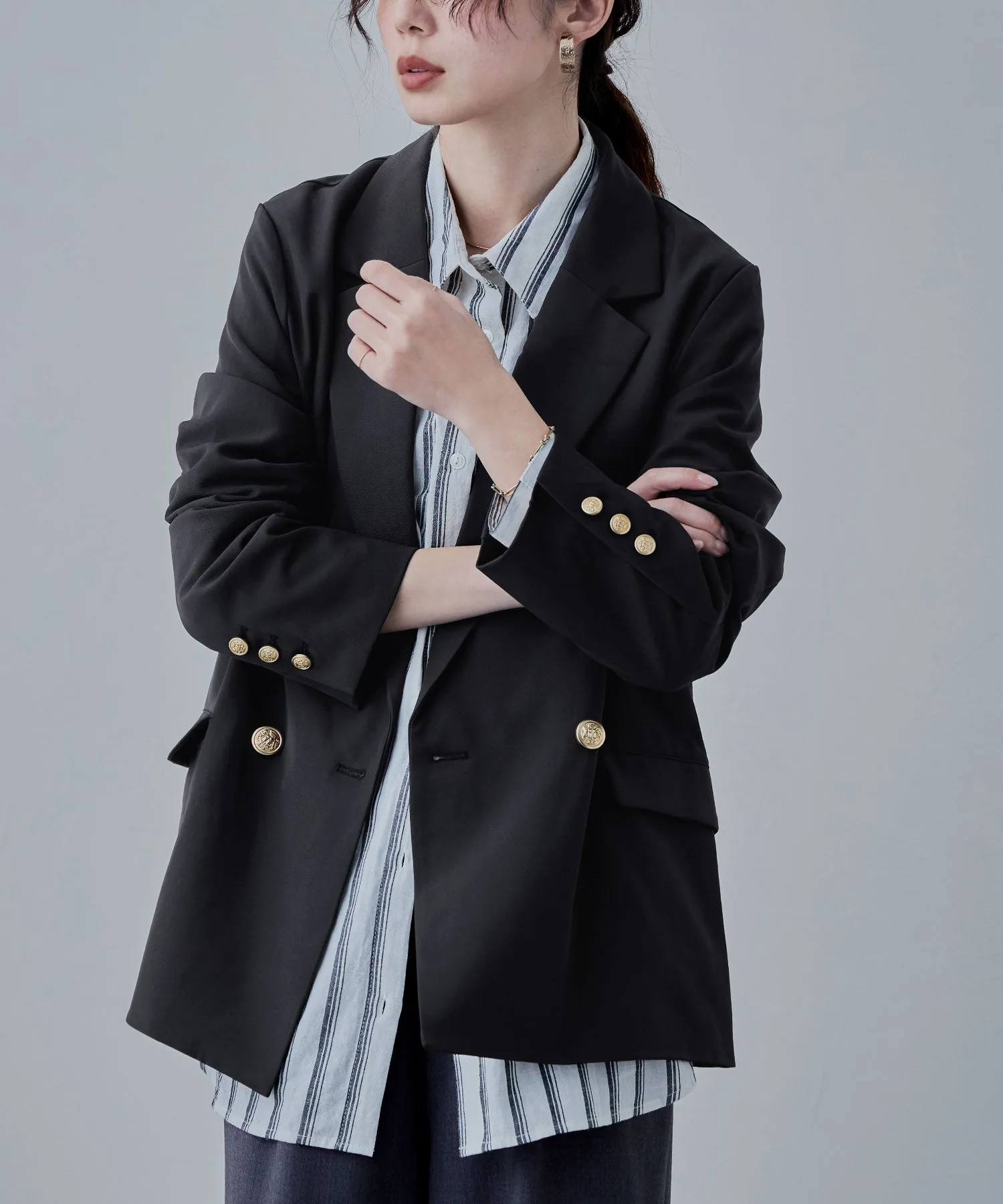 Traditional twill tailored jacket