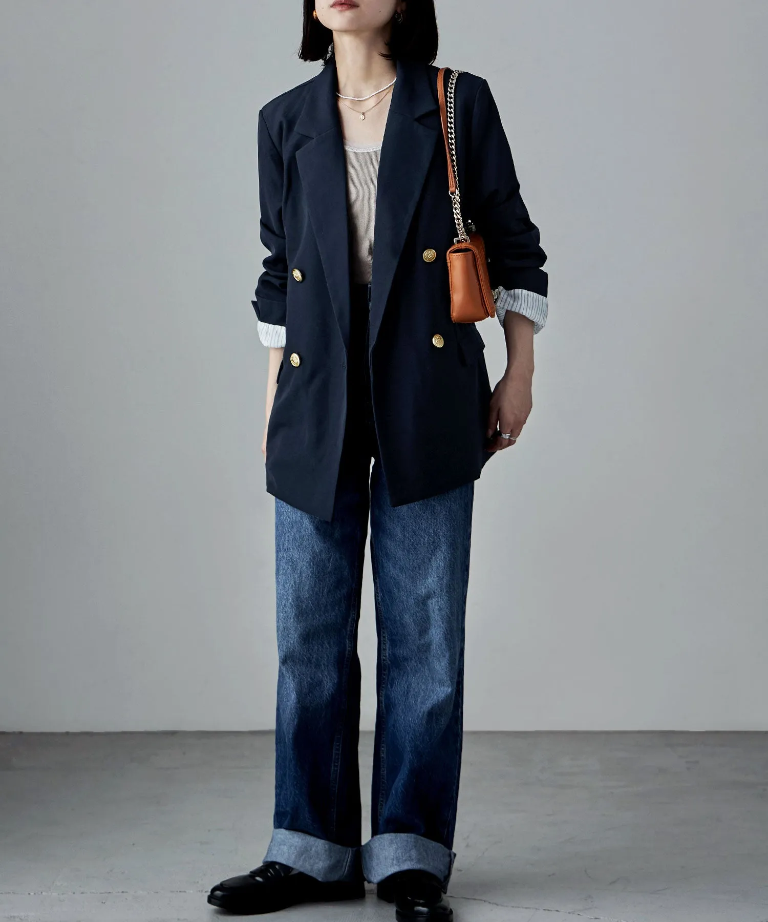 Traditional twill tailored jacket