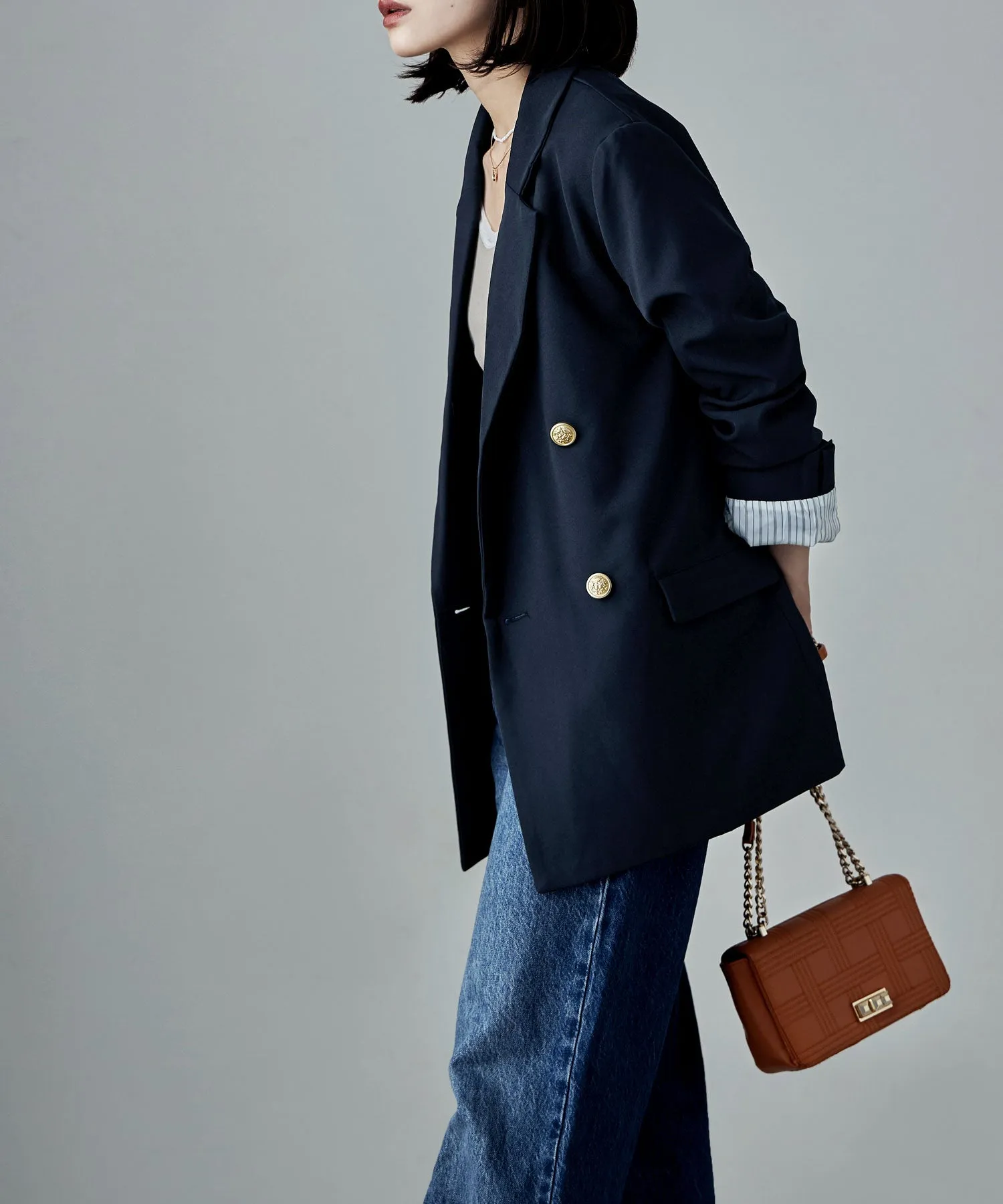 Traditional twill tailored jacket