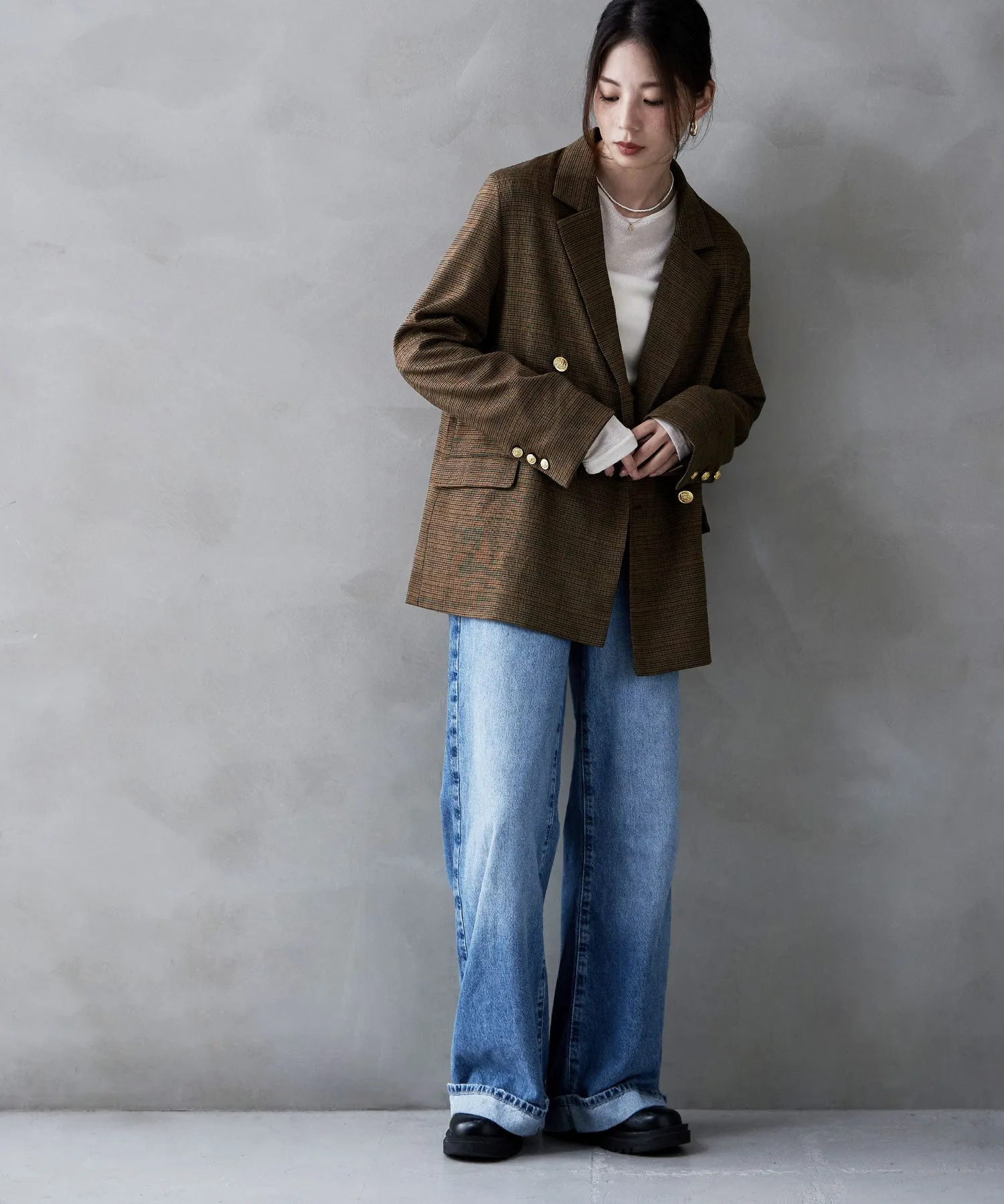 Traditional twill tailored jacket