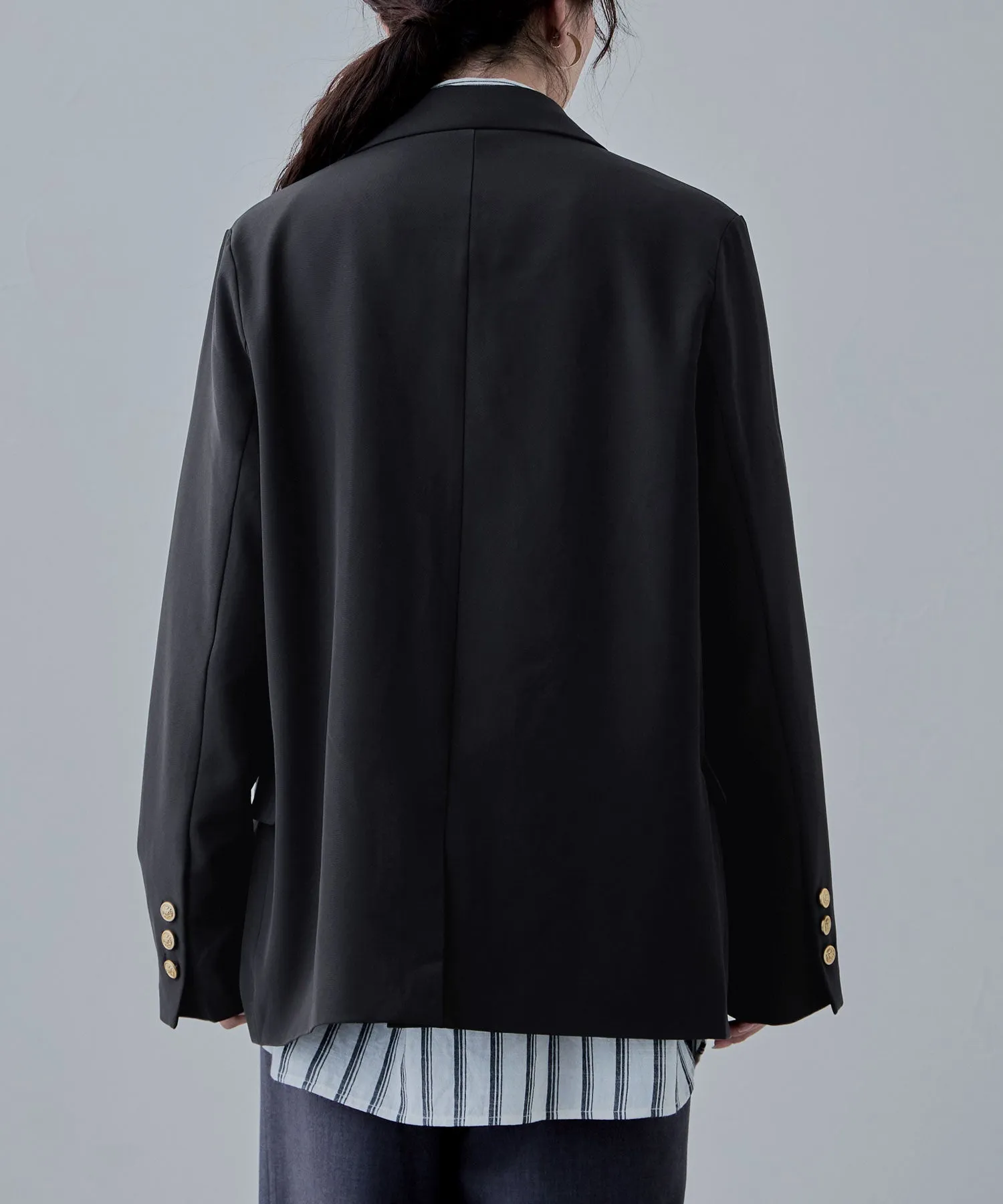 Traditional twill tailored jacket
