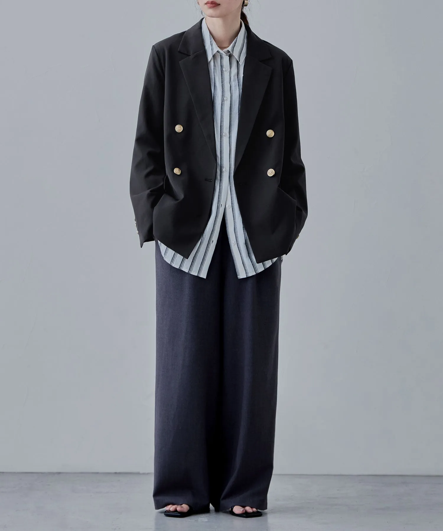Traditional twill tailored jacket