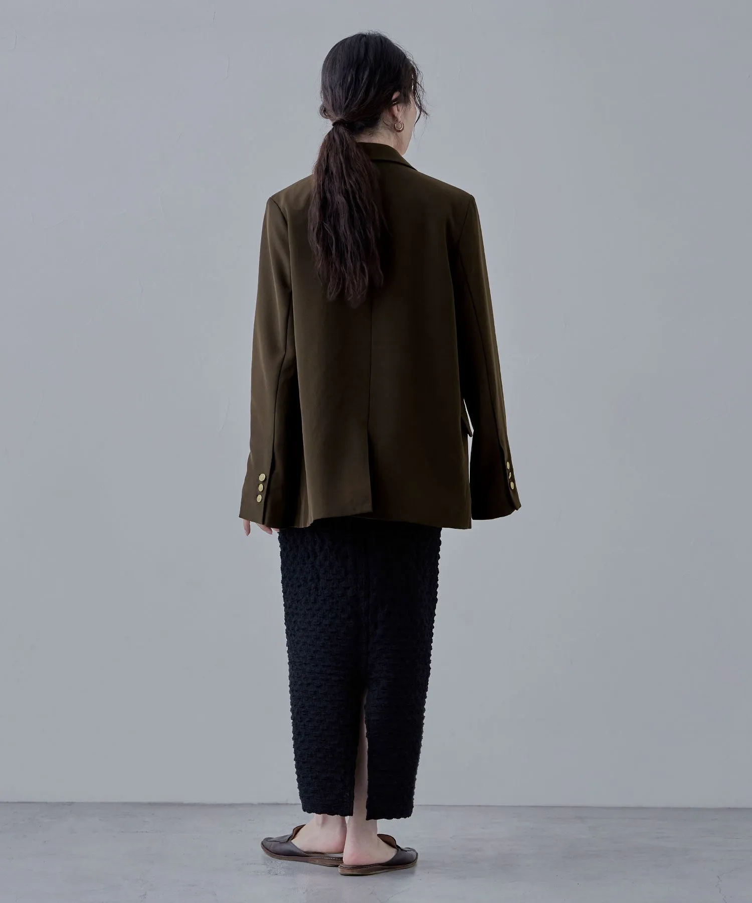 Traditional twill tailored jacket