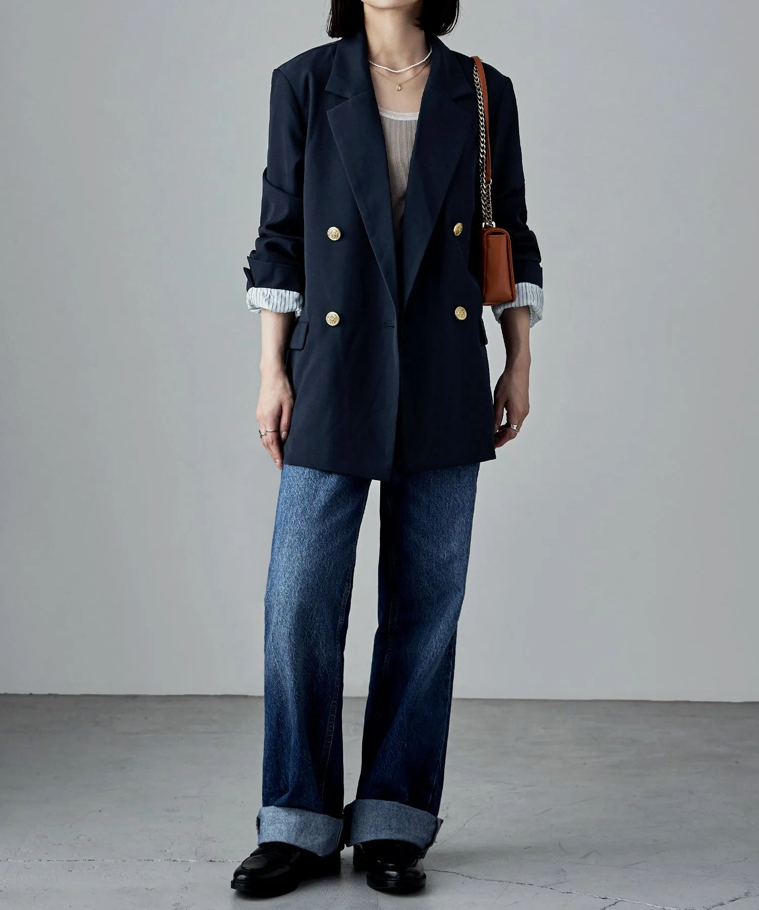 Traditional twill tailored jacket