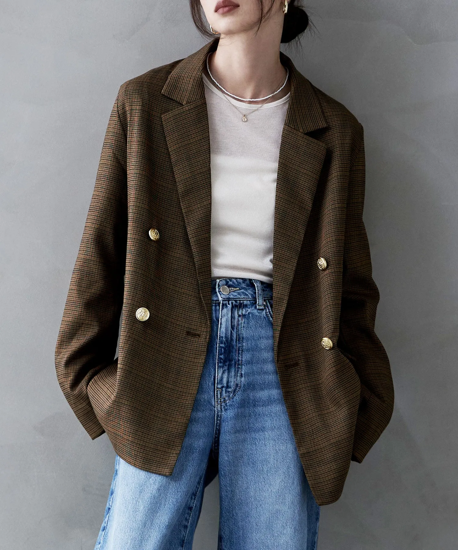 Traditional twill tailored jacket