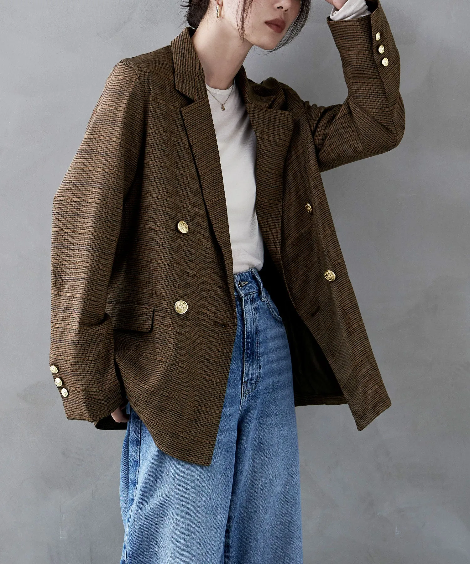 Traditional twill tailored jacket