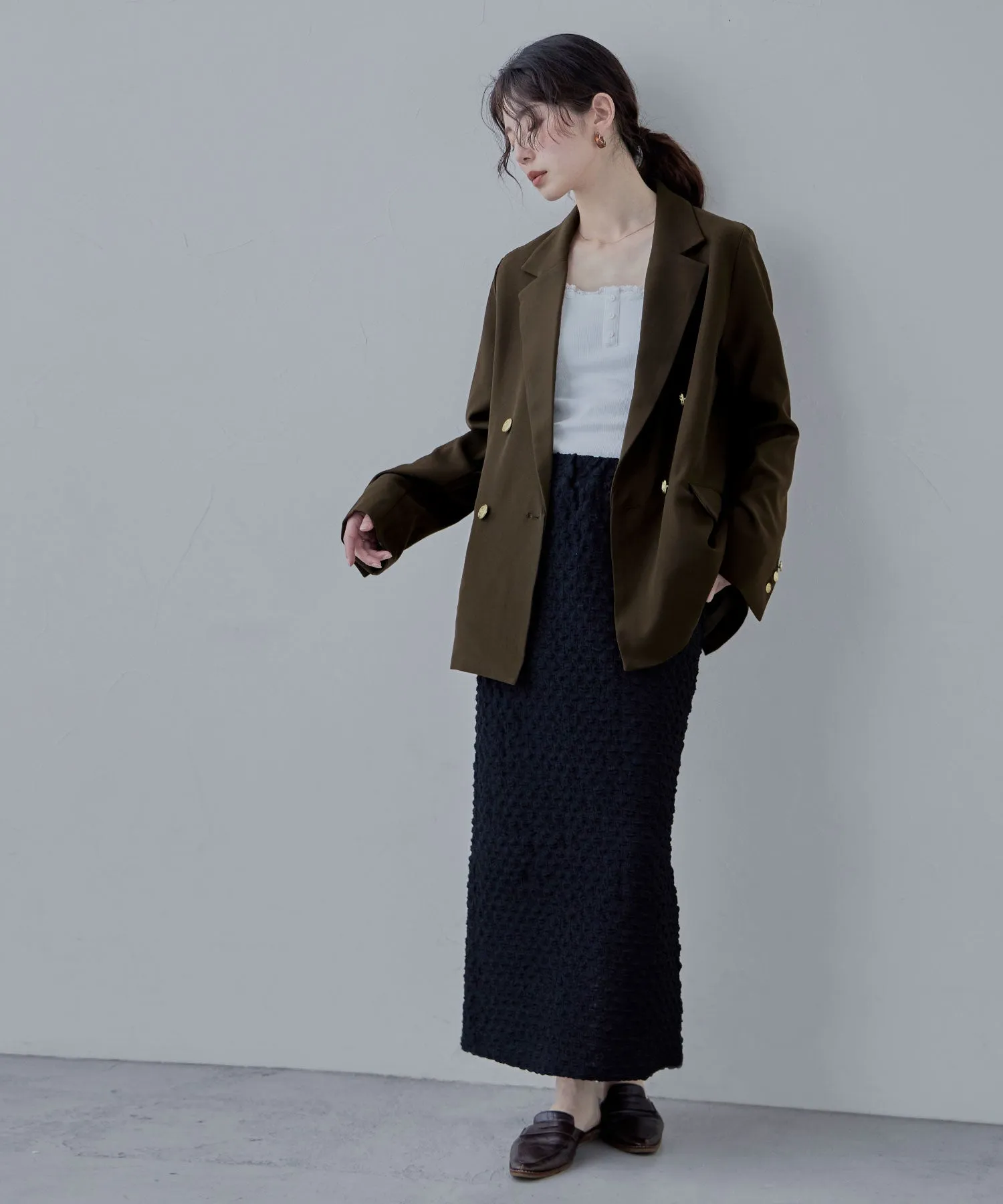 Traditional twill tailored jacket