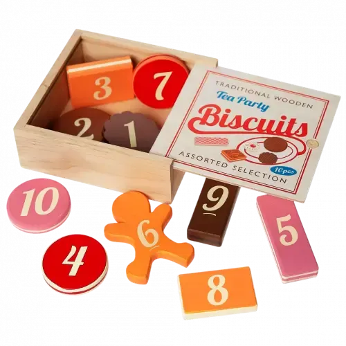 Traditional Wooden Tea Party Biscuits