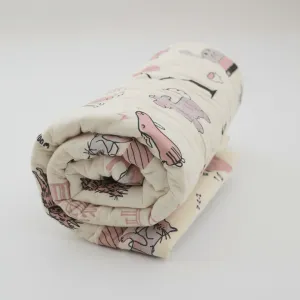 Woofles & Purrito Handcrafted Muslin Baby Quilt