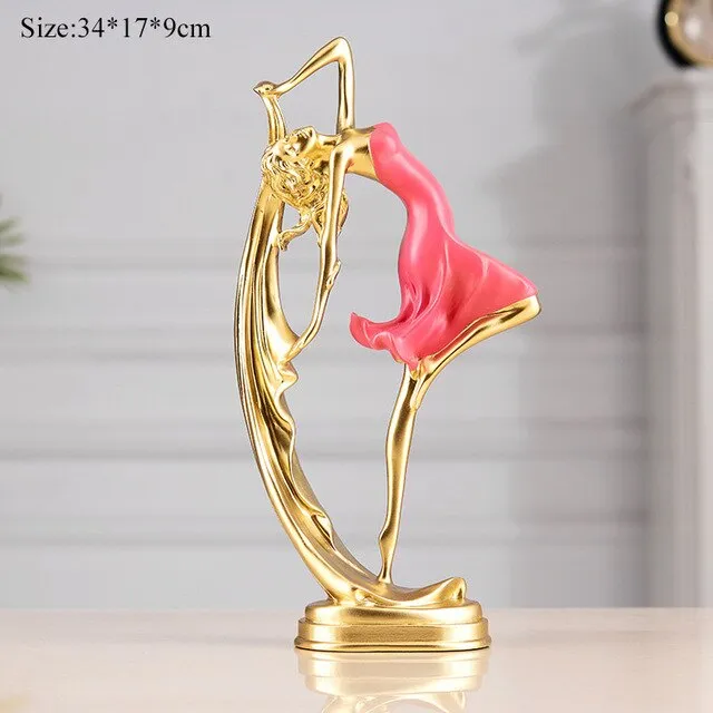 Young Lady Figurine For Desk And Home Décor